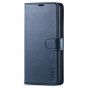 TUCCH SAMSUNG S21FE Wallet Case, SAMSUNG Galaxy S21 FE Case with Magnetic Clasp - Dark Blue