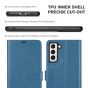 TUCCH SAMSUNG GALAXY S21 Wallet Case, SAMSUNG S21 Flip Case 6.2-inch - Lake Blue