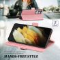 TUCCH SAMSUNG Galaxy S21 Ultra Wallet Case, SAMSUNG S21 Ultra Flip Case 6.8-inch - Rose Gold