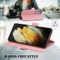 TUCCH SAMSUNG Galaxy S21 Ultra Wallet Case, SAMSUNG S21 Ultra Flip Case 6.8-inch - Rose Gold