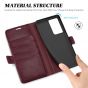 TUCCH SAMSUNG Galaxy S21 Ultra Wallet Case, SAMSUNG S21 Ultra Flip Case 6.8-inch - Wine Red