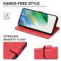 TUCCH SAMSUNG GALAXY S22 Wallet Case, SAMSUNG S22 PU Leather Case Flip Cover - Red