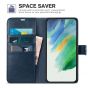 TUCCH SAMSUNG GALAXY S22 Wallet Case, SAMSUNG S22 PU Leather Case Flip Cover - Dark Blue