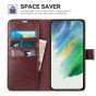 TUCCH SAMSUNG GALAXY S22 Wallet Case, SAMSUNG S22 PU Leather Case Flip Cover - Wine Red