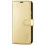 TUCCH SAMSUNG GALAXY S22 Wallet Case, SAMSUNG S22 PU Leather Case Flip Cover - Shiny Champagne Gold