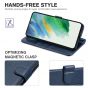 TUCCH SAMSUNG GALAXY S22 Plus Wallet Case, SAMSUNG S22 Plus PU Leather Case Book Flip Folio Cover - Dark Blue