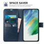 TUCCH SAMSUNG GALAXY S22 Plus Wallet Case, SAMSUNG S22 Plus PU Leather Case Book Flip Folio Cover - Dark Blue