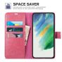 TUCCH SAMSUNG GALAXY S22 Plus Wallet Case, SAMSUNG S22 Plus PU Leather Case Book Flip Folio Cover - Hot Pink