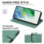 TUCCH SAMSUNG GALAXY S22 Plus Wallet Case, SAMSUNG S22 Plus PU Leather Case Book Flip Folio Cover - Myrtle Green