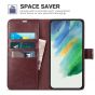 TUCCH SAMSUNG GALAXY S22 Plus Wallet Case, SAMSUNG S22 Plus PU Leather Case Book Flip Folio Cover - Wine Red