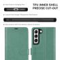 TUCCH SAMSUNG GALAXY S22 Plus Wallet Case, SAMSUNG S22 Plus PU Leather Case Book Flip Folio Cover - Myrtle Green