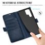 TUCCH SAMSUNG S22 Ultra Wallet Case, SAMSUNG Galaxy S22 Ultra PU Leather Cover Book Flip Folio Case with Dual Magnetic Tab - Dark Blue