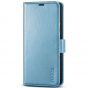 TUCCH SAMSUNG S22 Ultra Wallet Case, SAMSUNG Galaxy S22 Ultra PU Leather Cover Book Flip Folio Case - Shiny Light Blue