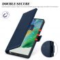 TUCCH SAMSUNG S22 Ultra Wallet Case, SAMSUNG Galaxy S22 Ultra PU Leather Cover Book Flip Folio Case with Dual Magnetic Tab - Dark Blue