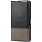 TUCCH SAMSUNG S22 Ultra Wallet Case, SAMSUNG Galaxy S22 Ultra PU Leather Cover Book Flip Folio Case - Black & Grey