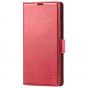 TUCCH SAMSUNG S22 Ultra Wallet Case, SAMSUNG Galaxy S22 Ultra PU Leather Cover Book Flip Folio Case - Red