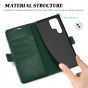 TUCCH SAMSUNG S22 Ultra Wallet Case, SAMSUNG Galaxy S22 Ultra PU Leather Cover Book Flip Folio Case - Midnight Green