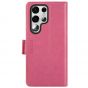 TUCCH SAMSUNG S22 Ultra Wallet Case, SAMSUNG Galaxy S22 Ultra PU Leather Cover Book Flip Folio Case with Dual Magnetic Tab - Hot Pink