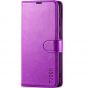 TUCCH SAMSUNG GALAXY S23FE Wallet Case, SAMSUNG S23FE PU Leather Case Flip Cover - Purple