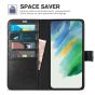 TUCCH SAMSUNG GALAXY S23 Plus Wallet Case, SAMSUNG S23 Plus PU Leather Case Book Flip Folio Cover - Black & Light Blue