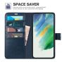 TUCCH SAMSUNG GALAXY S23 Plus Wallet Case, SAMSUNG S23 Plus PU Leather Case Book Flip Folio Cover - Dark Blue & Light Blue