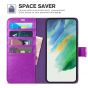 TUCCH SAMSUNG GALAXY S23 Plus Wallet Case, SAMSUNG S23 Plus PU Leather Case Book Flip Folio Cover - Purple