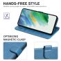 TUCCH SAMSUNG GALAXY S23 Plus Wallet Case, SAMSUNG S23 Plus PU Leather Case Book Flip Folio Cover - Light Blue