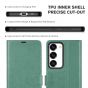 TUCCH SAMSUNG GALAXY S23 Plus Wallet Case, SAMSUNG S23 Plus PU Leather Case Book Flip Folio Cover - Myrtle Green