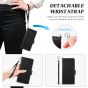 TUCCH SAMSUNG S23 Ultra Wallet Case, SAMSUNG Galaxy S23 Ultra PU Leather Cover Book Flip Folio Case - Wrist Strap - Black