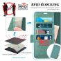 TUCCH SAMSUNG S23 Ultra Wallet Case, SAMSUNG Galaxy S23 Ultra PU Leather Cover Book Flip Folio Case - Myrtle Green