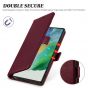 TUCCH SAMSUNG S23 Ultra Wallet Case, SAMSUNG Galaxy S23 Ultra PU Leather Cover Book Flip Folio Case - Wine Red