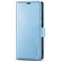 TUCCH SAMSUNG S23 Ultra Wallet Case, SAMSUNG Galaxy S23 Ultra PU Leather Cover Book Flip Folio Case - Shiny Light Blue