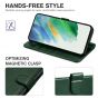 TUCCH SAMSUNG GALAXY S23 Wallet Case, SAMSUNG S23 PU Leather Case Flip Cover - Midnight Green