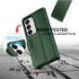 TUCCH SAMSUNG GALAXY S23 Wallet Case, SAMSUNG S23 PU Leather Case Flip Cover - Midnight Green