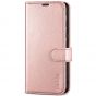 TUCCH SAMSUNG GALAXY S23 Wallet Case, SAMSUNG S23 PU Leather Case Flip Cover - Shiny Rose Gold