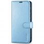 TUCCH SAMSUNG GALAXY S23 Wallet Case, SAMSUNG S23 PU Leather Case Flip Cover - Shiny Light Blue