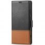 TUCCH SAMSUNG S24 Ultra Wallet Case, SAMSUNG Galaxy S24 Ultra PU Leather Cover Book Flip Folio Case - Black & Brown