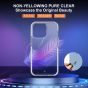 SHIELDON iPhone 13 Clear Case Anti-Yellowing, Transparent Thin Slim Anti-Scratch Shockproof PC+TPU Case with Tempered Glass Screen Protector for iPhone 13 - Clear