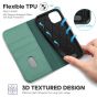 TUCCH iPhone 14 Wallet Case, iPhone 14 PU Leather Case, Flip Cover with Stand, Credit Card Slots, Magnetic Closure - Myrtle Green