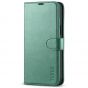 TUCCH iPhone 14 Plus Wallet Case, Mini iPhone 14 Plus 6.7-inch Leather Case, Folio Flip Cover with RFID Blocking, Stand, Credit Card Slots, Magnetic Clasp Closure - Myrtle Green