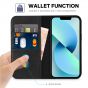 TUCCH iPhone 14 Plus Wallet Case, iPhone 14 6.7-Inch Plus Flip Folio Book Cover, Magnetic Closure Phone Case - Black