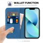 TUCCH iPhone 14 Plus Wallet Case, iPhone 14 6.7-Inch Plus Flip Folio Book Cover, Magnetic Closure Phone Case - Light Blue