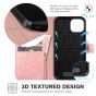 TUCCH iPhone 14 Wallet Case, iPhone 14 PU Leather Case, Folio Flip Cover with RFID Blocking, Credit Card Slots, Magnetic Clasp Closure - Rose Gold