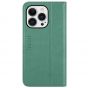 TUCCH iPhone 14 Pro Wallet Case, iPhone 14 Pro PU Leather Case with Folio Flip Book Cover, Kickstand, Card Slots, Magnetic Closure - Myrtle Green