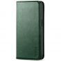 TUCCH iPhone 14 Pro Wallet Case, iPhone 14 Pro PU Leather Case with Folio Flip Book Cover, Kickstand, Card Slots, Magnetic Closure - Midnight Green