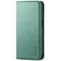 TUCCH iPhone 14 Pro Max Leather Case, iPhone 14 Pro Max PU Wallet Case with Stand Folio Flip Book Cover and Magnetic Closure - Myrtle Green