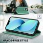 TUCCH iPhone 14 Pro Max Leather Case, iPhone 14 Pro Max PU Wallet Case with Stand Folio Flip Book Cover and Magnetic Closure - Myrtle Green