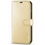 TUCCH iPhone 14 Pro Max Wallet Case, iPhone 14 Pro Max PU Leather Case with Folio Flip Book RFID Blocking, Stand, Card Slots, Magnetic Clasp Closure - Shiny Champagne Gold