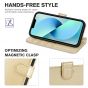 TUCCH iPhone 14 Pro Max Wallet Case, iPhone 14 Pro Max PU Leather Case with Folio Flip Book RFID Blocking, Stand, Card Slots, Magnetic Clasp Closure - Shiny Champagne Gold