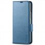 TUCCH SAMSUNG GALAXY Z FOLD4 5G Wallet Case with S Pen Holder Dual Magnetic Tab Closure Book Folio Flip Style - Light Blue